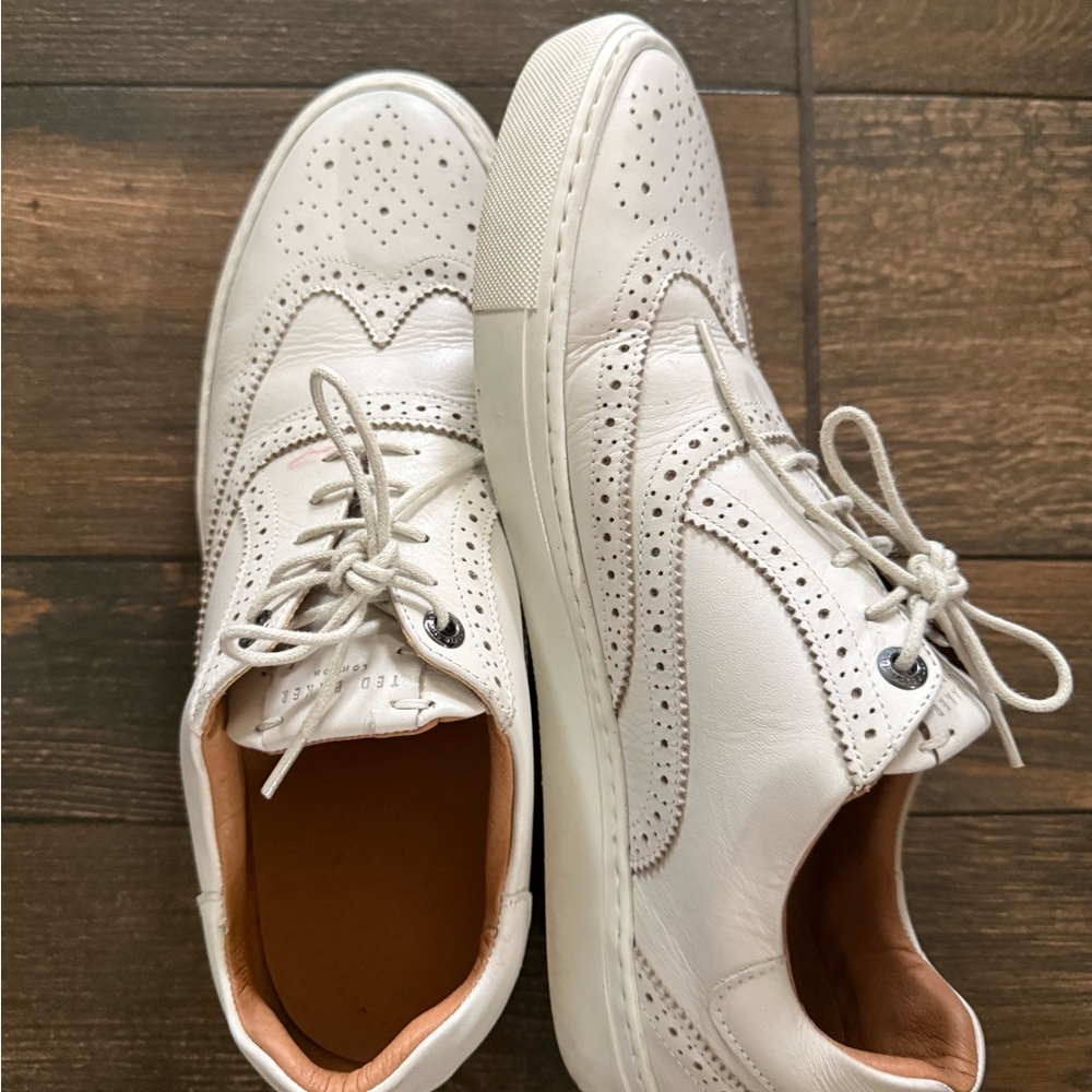 Ted Baker White Brogue Sneakers